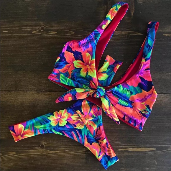 Swim Restockedfloral Honolulu Bikini Poshmark